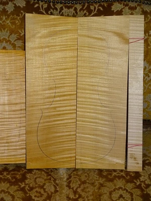 Tonewood, tonewood, class bosn set for violin, nice flamed maple set for violin - Image 1 of 2