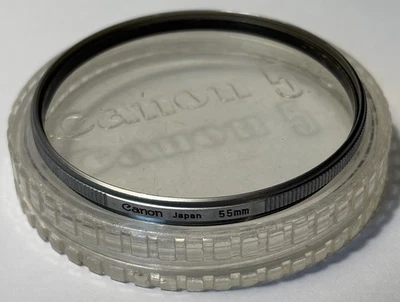 Canon - Genuine 55mm SL39.3C Skylight Filter - Case / vgc - Image 1 of 4