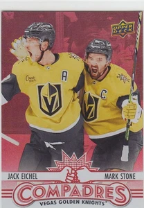JACK EICHEL / MARK STONE - 25/26 UPPER DECK COMPADRES RED #086/199 - Picture 1 of 1