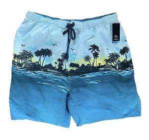 Bañador Burnside Island Palm Tree Beach para hombre XL forro de malla bolsillo para llaves - Imagen 1 de 11