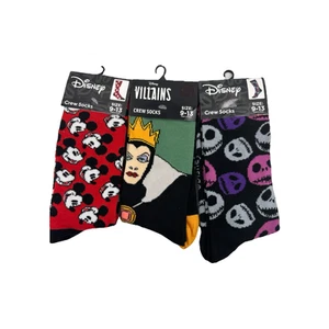Disney Mickey Queen Grimhilde Skellington 3 Neuheit Fun Socken Neuheit - Bild 1 von 2