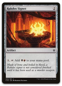 Rakdos Signet #268 (LP) Commander 2016 C16 Magic MTG - Picture 1 of 2