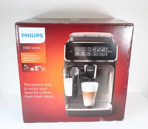 Philips 3300 LatteGo Macchina da Caffè Espresso Completamente Automatica, Nero Cromato | EP3347/90 - Foto 1 di 14