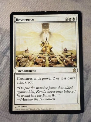 1x Reverence- Saviors of Kamigawa- MP- Mtg Magic The Gathering- Free Shipping - Image 1 of 2