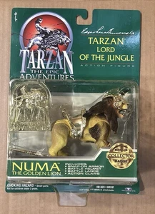 Tarzán Señor de la Selva Aventuras Épicas Numa León Dorado ~ Tarjeta Verde Sin usar, en caja 1995 - Imagen 1 de 15