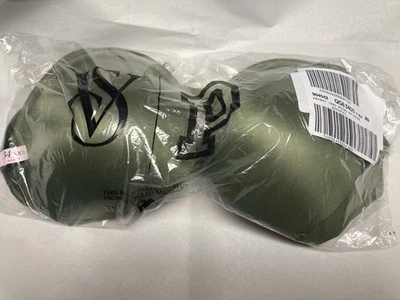 Sujetador Victoria's Secret verde oliva push up logotipo correa brillante talla 34 DDD Foto 1 de 4