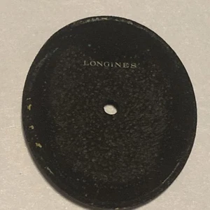 Longines Oval Black Dial, Vintage Watch Dial 25.7mm X 22.2mm - Picture 1 of 6