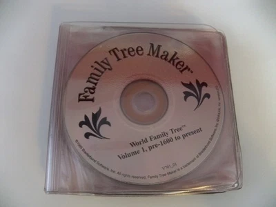 Family Tree Maker Genealogy 15 CD Colección CDS 134, 146, 156, 225, 255, 256.. Foto 1 de 4