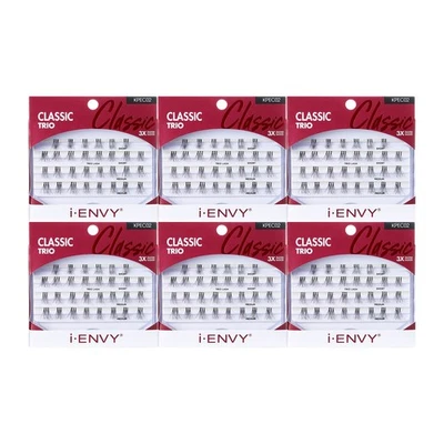 i-ENVY by KISS Trio Pestañas Clásicas Medianas 30 Pestañas (Pack de 6) Estilo Natural 3... Foto 1 de 4