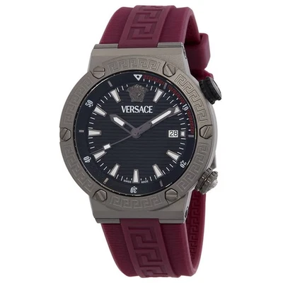 Reloj para hombre Versace Greca Logo Diver cuarzo esfera negra VE8G00224 Foto 1 de 3
