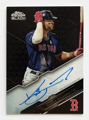 2020 Topps Chrome Black Baseball - Xander Bogaerts On-Car Auto #CBA-XB READ DESC - Image 1 of 3