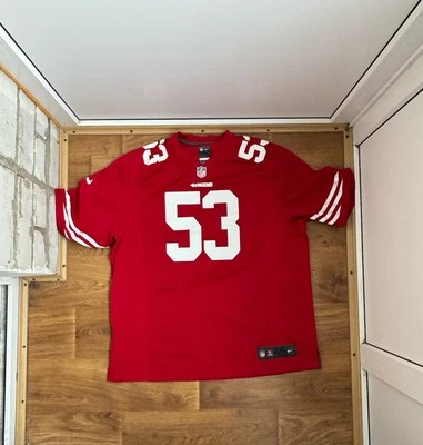Camiseta deportiva negra Nike de fútbol americano de la NFL NaVorro Bowman #53 de los San Francisco 49ers talla XXL Foto 1 de 4