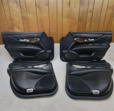 2011 - 2013 Infiniti M37 M56 Interior Door Panel Trim Black Set of 4 OEM - Image 1 of 4