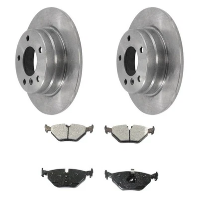 For BMW 328is 99 DuraGo Premium Plain Rear Brake Kit w Semi-Metallic Pads Foto 1 de 4