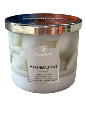 Goose Creek MARSHMALLOW 3芯14.5盎司 Jar蜡烛 — 第 1/3 张图片