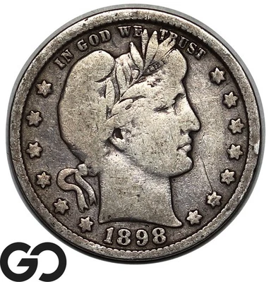 1898 Barber Quarter - Image 1 of 3