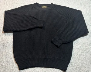 Eddie Bauer Pullover Zopfmuster Fischer Damen XL schwarz Rundhals 100% Baumwolle - Bild 1 von 14