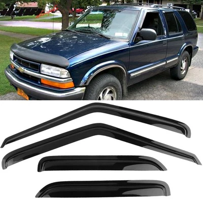 Se adapta a 95-05 Chevy Blazer GMC Jimmy 96-01 Bravada 98-01 Envoy Ventana Viseras Protectores Foto 1 de 4
