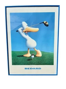 Lithographie Sitting Ducks Michael Bedard Foreplay 1995 gerahmt Airbrush selten - Picture 1 of 4