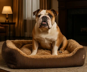 Luxury Dog Bed  Shaggy Pet Puppy Sofa Bed Cushion, Personalized option XS- XXXL - Picture 1 of 9