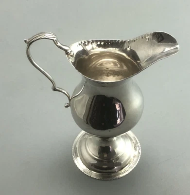 Jarra de plata crema Jorge III Londres 1782 71 g FLZX Foto 1 de 4