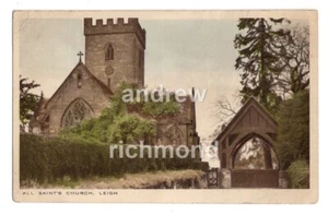 Leigh All Saints Church PA Stanier Vintage Postcard Staffordshire - Picture 1 of 2