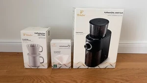 Tchibo Kaffeemühle elektrisch Edelstahl-Kegelmahlwerk TOP | NEU und OVP - Bild 1 von 10