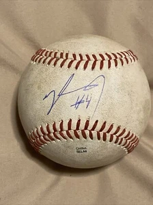 Autographed Baseball game used NELSON RADA Los Angeles Angels  - Picture 1 of 2