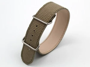 Eberhard Cinturino Orologi Tessuto Beige 20mmSportivo Novità Watch Band Luxury - Imagen 1 de 4