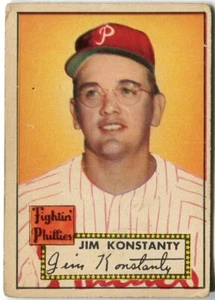 1952 Topps #108 Jim Konstanty Philadelphia Phillies - Picture 1 of 2