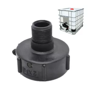IBC Tote Tank Adapter S60x6 Coarse Thread to 3/4 Inch Male Garden Hose Fitting - Picture 1 of 5