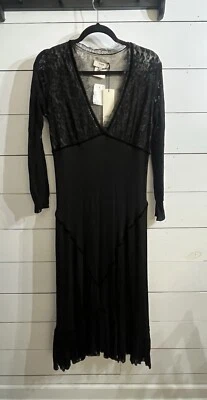 JEAN PAUL GAULTIER /FUZZI Lace Knit V-Neck Dress L NWT Sak’s 5th Avenue - Image 1 of 4