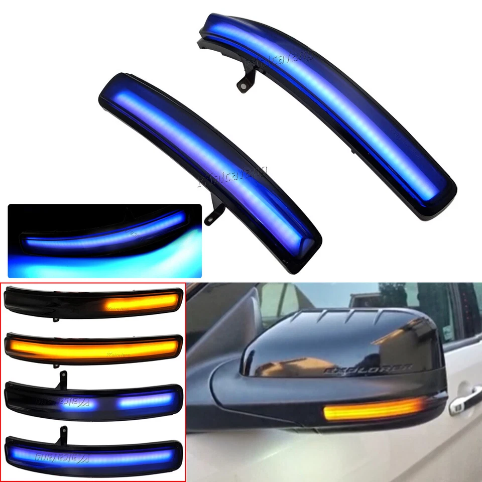 Luz de señal de giro secuencial LED para Ford Explorer U502 2011 2012 2013 2014-2019 Foto 1 de 1
