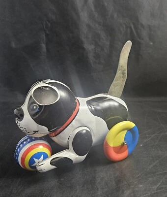 Schylling Collector Series Dog & Ball metal mechanical vintage style toy - Image 1 of 4