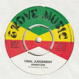BRIMSTONE Final judgement / Final dub Grove music GM 9 Old store stock - Imagen 1 de 1