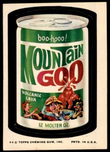 1974 Topps Wacky Packages 10th Series Mountain Goo EX+ Well Centered!
