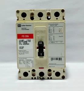 Cutler Hammer FD3150L 150 Amp FD 35K Circuit Breaker 3 Pole 600V - Picture 1 of 6