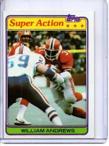 1981 TOPPS #28 WILLIAM ANDREWS ATLANTA FALCONS - Picture 1 of 2