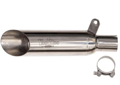 Voodoo Shorty Slip-On Exhaust Single Polished Suzuki GSXR1000 05-06 VEGSXR1K5P - Image 1 of 2