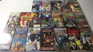 Vintage Anime VHS Sealed Lot of 19 Sonic X TMNT Viz Bandai Tekken Sega Star Trek - Picture 1 of 1