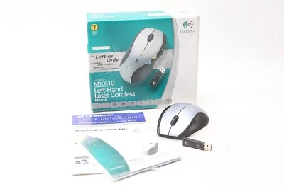 Logitech (MX 610) Left-Hand Laser Cordless Scroll Mouse W/ Receiver G13 - Image 1 of 4