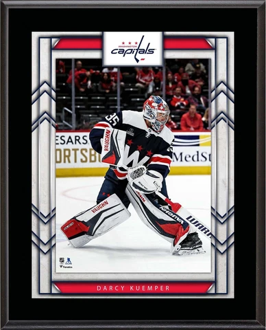 Darcy Kuemper Washington Capitals 10.5" x 13" Sublimated Player Plaque Cover