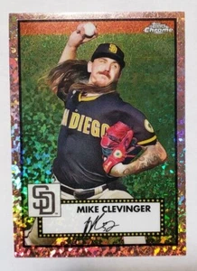 Mini diamante Topps 2021 cromo platino aniversario Mike Clevinger oro rosa/75 - Imagen 1 de 2