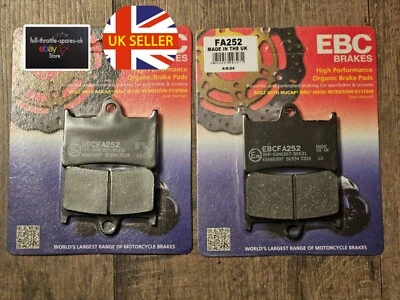 se adapta a: JUEGO PASTILLAS FRENO DISCO YAMAHA YZF-R7 700 2021-2024 NUEVO EBC Foto 1 de 3