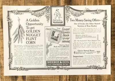 Weeber & Don Garden Books Two Money Saving Offers Vintage Print Ad 1916 #0590 - Image 1 of 4