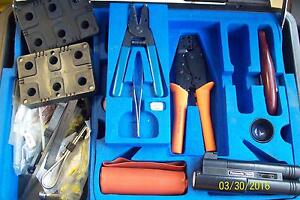 AT&T WESTERN LIGHTGUIDE SYSTEMS 1032 F1 TOOL KIT SC and ST CONNECTORS incomplete