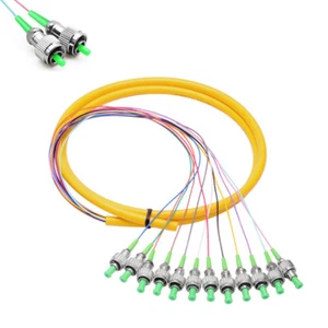 12 Strand 9/125 Fiber Optic Pigtail 1.2m FC/APC Single Mode,12 fiber pigtail - Picture 1 of 2