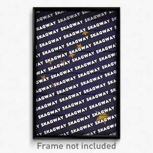 Skagway Alaska Poster (AK City Souvenir 11x17 Town Print) - Picture 1 of 1