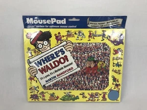 ¡NUEVO! De colección 1995 ¿Dónde está Waldo? Alfombrilla de ratón de computadora de colección RARA DIFÍCIL DE ENCONTRAR - Imagen 1 de 3