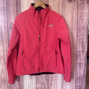 The North Face Apex Bionic Soft Shell Jacket Coat Pink Medium Full Zip Neon - Picture 1 of 8